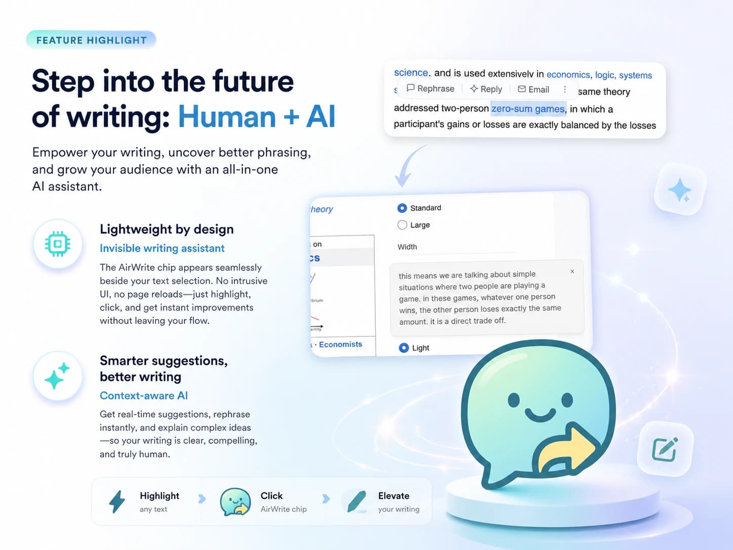 AirWrite: An AI Writing Assistant at Your Cursor